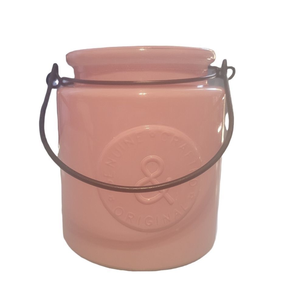 Glass container with handle